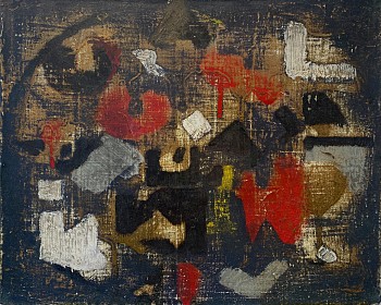 Work: Aureate, 2010 oil and spray paint on linen 12 x 15 inches KAO020