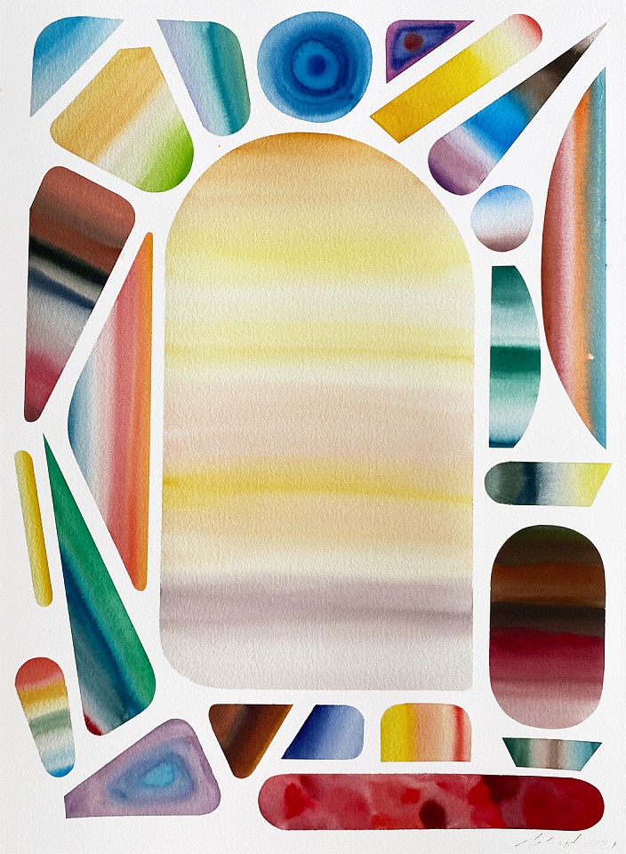 Sam Schonzeit
Untitled, 2021
SCHON002
watercolor on paper, 30 x 22 inches / 33 3/4 x 26 1/4 inch frame