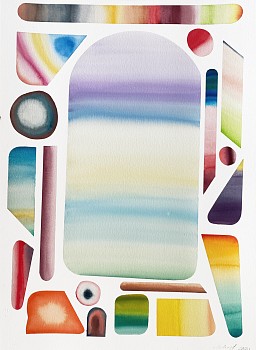 Work:&nbsp;Sam Schonzeit  Untitled, 2021 watercolor on paper 30 x 22 inches / 33 3/4 x 26 1/4 inch frame SCHON001