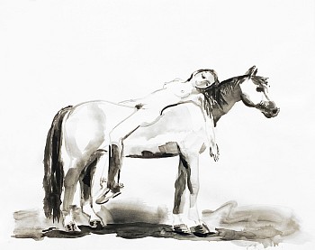 Work: Suzy Spence Ophelia III, 2018 flashe on paper 13 1/2 x 17 inches / 16 x 19 1/2 inch frame SPENC165