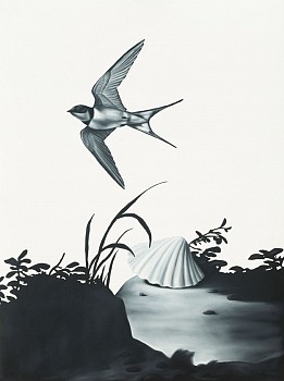 Work: Shelley Reed By the Sea (after Wiertz), 2022 oil on paper 30 x 22 1/2 inches REE219