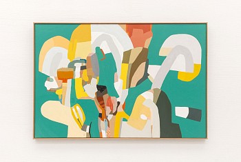 Work:&nbsp;Verdant, 2021 oil on canvas 49 x 73 inches JWH117