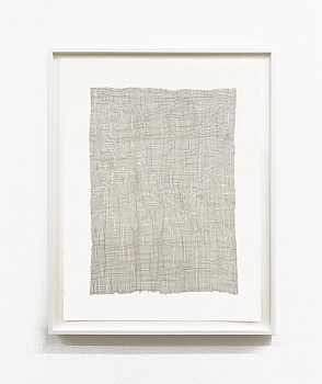 Work:&nbsp;Witness, 2022 ink on paper 30 x 22 1/2 inches / 33 x 26 inches framed SCHAE117