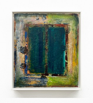 Work:&nbsp;Joseph Haske Q, 2017 acrylic on paper 15 1/4 x 13 1/2 inches HAS256