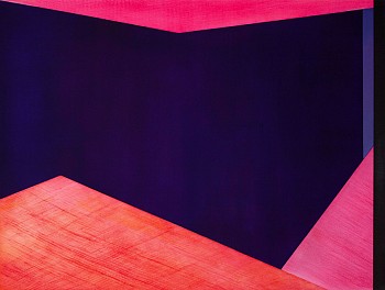 Work:&nbsp;Nascent, 2022 oil on panel 30 x 40 inches SCHAE124