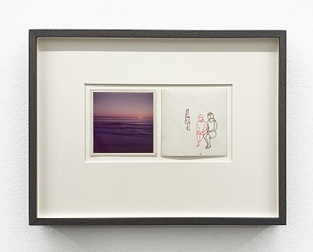 Work:&nbsp;The End vintage photograph and thread 10 x 13 1/4 inches framed Stein360