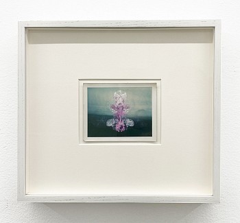 Work:&nbsp;Misty Mountain vintage photograph and nail polish 3 3/4 x 4 1/2 inches image / 10 x 11 1/4 inches framed Stein340