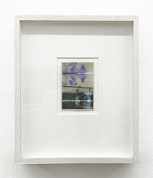 Work:&nbsp;Away vintage photograph and nail polish 3 1/2 x 2 1/2 inches image / 10 x 8 1/2 inches framed Stein354