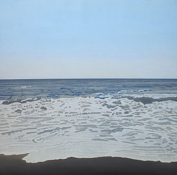 Clay Wagstaff (LA) -&nbsp;Ocean no. 70, 2022 oil on paper 24 x 24 inches WAG393