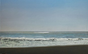 Clay Wagstaff (LA) -&nbsp;Ocean no. 48, 2022 oil on panel 18 x 29 inches WAG397