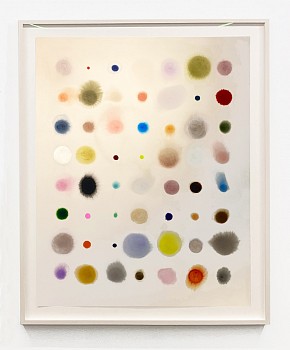 Work: Lourdes Sanchez before we got here #4, 2022 ink, watercolor and pencil on paper 64 x 50 inches / 72 x 58 inches framed SANCH972