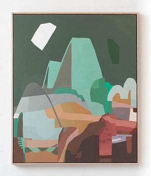 Work:&nbsp;Jen Wink Hays Folded Mountains, 2022 oil on canvas 48 x 40 inches JWH128