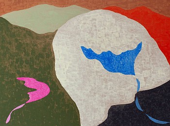 Work: Vinna Begin Untitled, 2023 acrylic on panel 12 x 16 inches BEG052