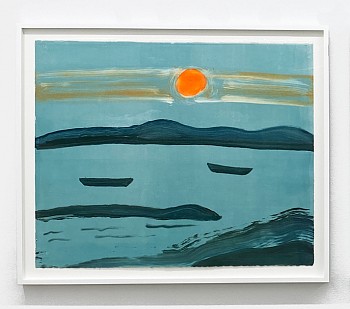 Work: Kathryn Lynch Sheltering Skies #1, 2022 monoprint 34 x 39 inches framed LYN937