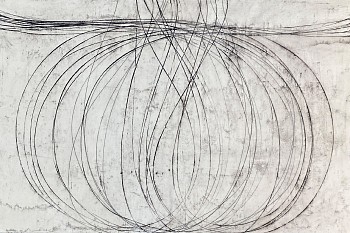 Doug Glovaski -&nbsp;Untitled 4.11.23.2, 2023 transfer with oil and wax on paper 30 x 44 inches GIOV557