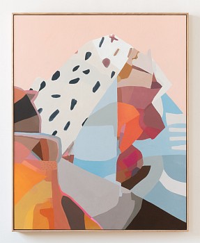 Work: Jen Wink Hays (LA) Poprock, 2022 oil on canvas 60 x 48 inches JWH142