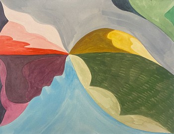 Vinna Begin (LA) -&nbsp;Untitled, 2023 watercolor on paper 11 1/4 x 15 inches BEG062