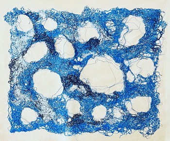 Elaine Escobar (LA) - The Clouds, 2023 embroidery 26 x 29 inches ESCO011