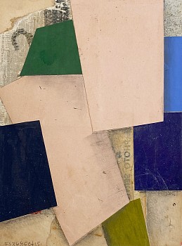 Cecil Touchon -&nbsp;FS3685ct15, 2015 collage and mixed media on paper 7 x 5 1/2 inch image / 12 x 10 1/4 inch paper TOUCH2211