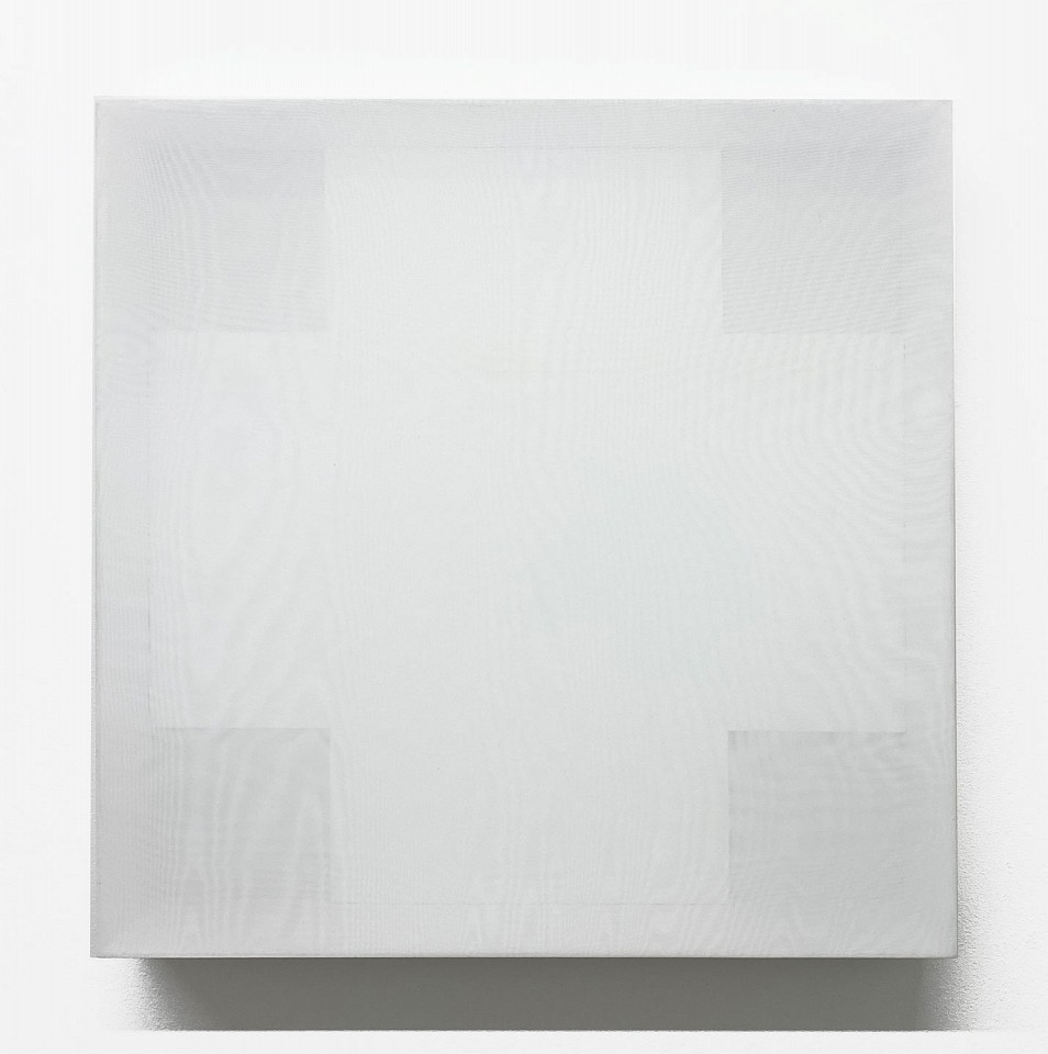 Don Maynard
Small White Cross, 2023
MAY422
mixed media on wood panel with voile fabric, 23 x 23 x 2 1/2 inches