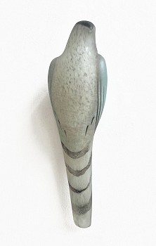 Work: Thin Man Wall Bird, 2023 hand blown pigmented glass 16 x 5 x 4 inches ROSEN321