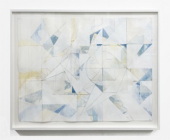 Work: Solstice 3, 2024 mixed media on paper 34 x 46 inches / 40 x 51 inches framed GER170