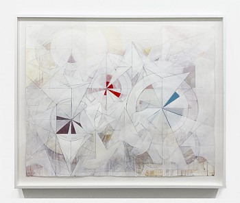 Work: Trio, 2024 mixed media on paper 40 x 50 inches / 46 x 56 inches framed GER171