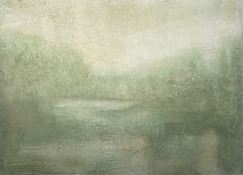 Poogy Bjerklie -&nbsp;In the quiet mist, 2024 oil on paper 22 x 30 inches BJE193