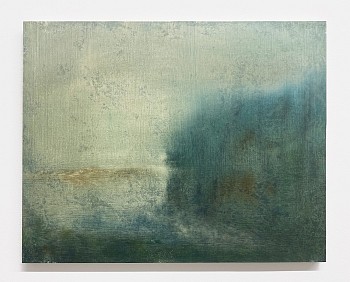 Poogy Bjerklie -&nbsp;Against tomorrow's sky, 2024 oil on paper mounted on wood panel 16 x 20 inches BJE203