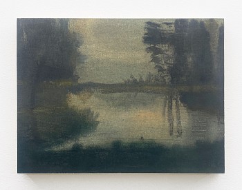 Poogy Bjerklie -&nbsp;Peculiar Treasures, 2021 oil on paper mounted on wood panel 9 x 12 inches BJE205