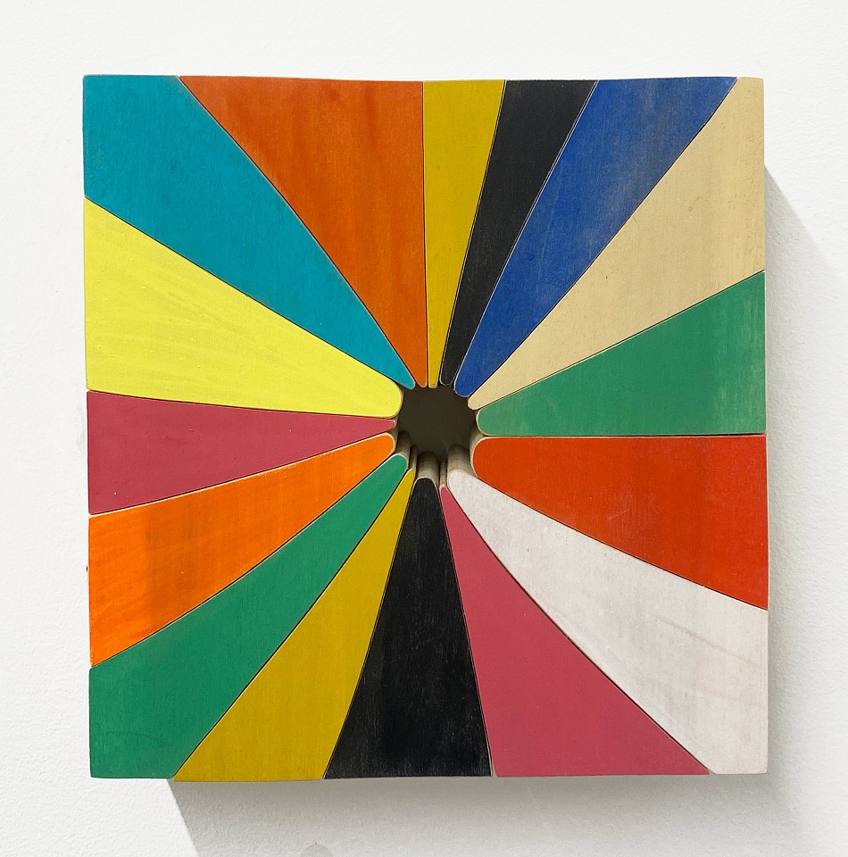 Andrew Zimmerman (LA)
Spoke 3, 2024
ZIM1182
Acrylic paint on wood, 9 x 9 x 2 inches