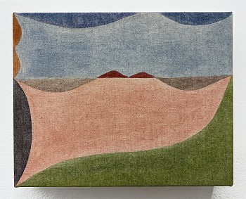 Work: Angeles, 2024 pigment on canvas 8 x 10 inches BEG093