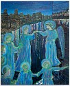 Nick Benfey (LA), City Angels
2024, oil and acrylic on canvas