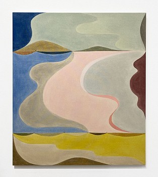 Work: Vinna Begin Drift, 2025 pigment on canvas 48 x 42 inches BEG112