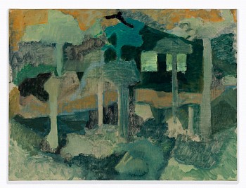 Work: Softwood Scan, 2025 oil on linen over board 23 x 31 inches  KAO054