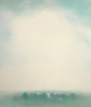 Michael Abrams -&nbsp;Valley Brume #1, 2025 oil on paper 34 x 29 1/2 inches ABR449