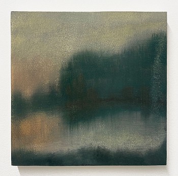 Poogy Bjerklie -&nbsp;Telling the Truth, 2025 oil on paper mounted on wood panel 10 x 10 inches BJE220