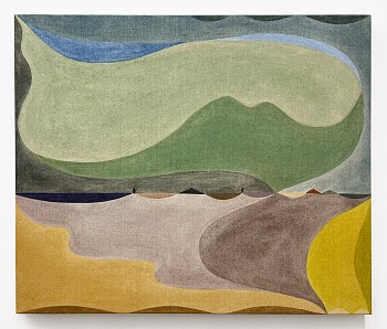 Vinna Begin -&nbsp;Veil, 2024 pigment on canvas 30 x 36 inches BEG106