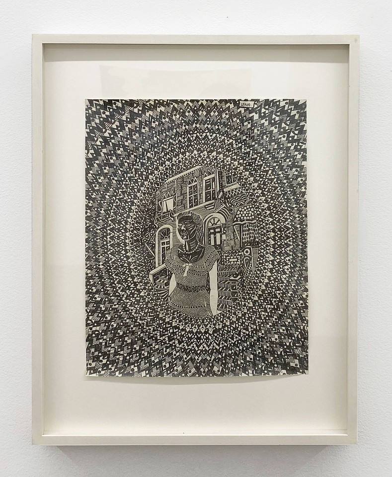 Roz Leibowitz
Lena, 2006
LEIB039
pencil on vintage paper, 15 1/4 x 12 inches / 23 x 17 1/2  inches framed