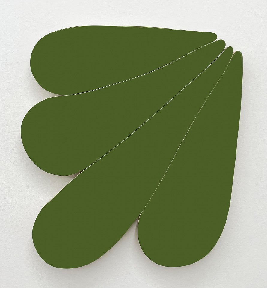 Andrew Zimmerman
Rescue Green (2025.27), 2025
ZIM1250
Automotive paint on wood, 31 x 28 x 1 1/2 inches