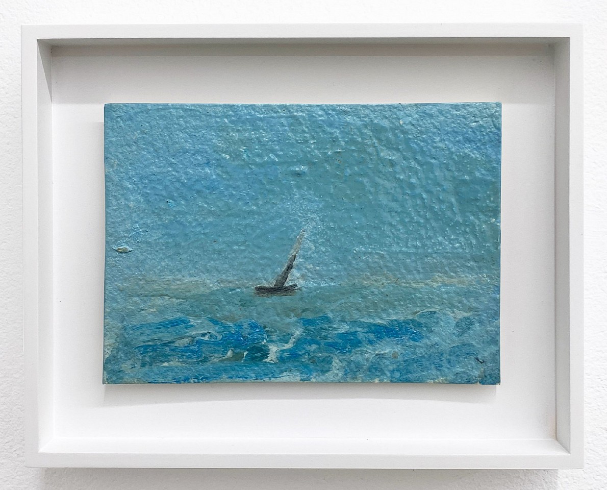 Kathryn Lynch
Boat on Blue Sea, 2015
lyn661
oil on paper, 5 x 7 inches / 7 1/2 x 9 1/2 inches framed