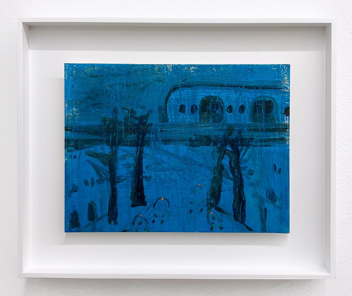 Kathryn Lynch
Study for F train on Smith, 2022
LYN974
oil on paper, 9 x 12 inches / 13 1/2 x 16 1/2 inches framed