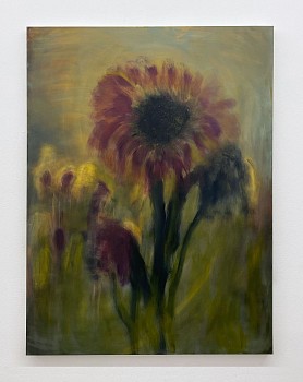 Work:&nbsp;Sunflower Night, 2025 oil on linen 48 x 36 inches LYN975