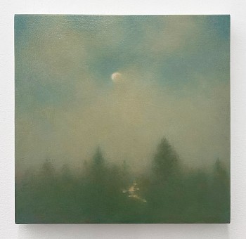 Michael Abrams -&nbsp;First Light, 2026 oil on canvas 18 x 18 1/2 inches ABR464