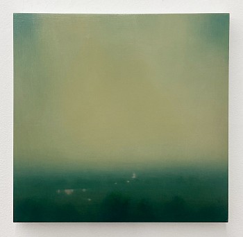 Michael Abrams -&nbsp;Brazers Way, 2019 oil on panel 17 3/4 x 17 3/4 inches ABR465