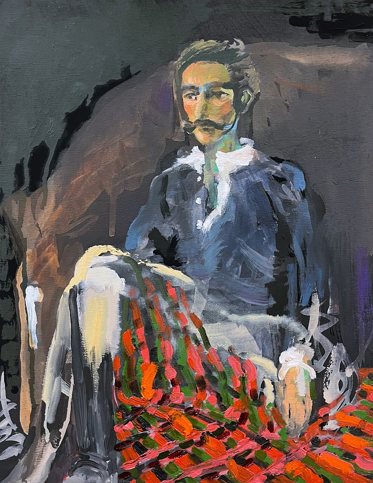 Suzy Spence
Moustaaaaache, 2025
SPENC370
oil on panel, 14 x 11 inches