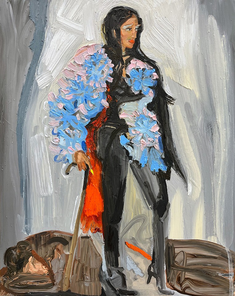 Suzy Spence
Fashion Victim (Red Lining), 2026
SPENC361
oil on panel, 14 x 11 inches