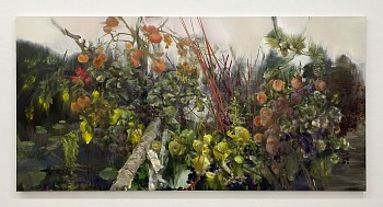 Sarah McRae Morton -&nbsp;The Fameuse, the Toll, the Peal, the Thaw, 2026 oil on linen 36 x 72 inches SMM002