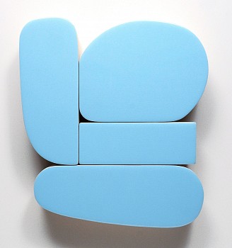 Work:&nbsp;Andrew Zimmerman Blue (2026.16), 2026 acrylic and epoxy on wood 15 x 114 x 2 1/4 inches ZIM1292