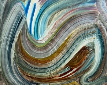 Fran O'Neill -&nbsp;down by the river, 2026 oil on canvas 40 x 50 inches ONEI142